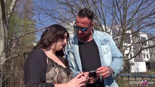 GERMAN SCOUT - Chubby Teen Elisa Cheat BF at Street Casting